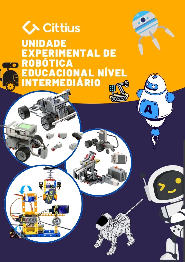 Capa do catálogo Robótica · Nível intermediário