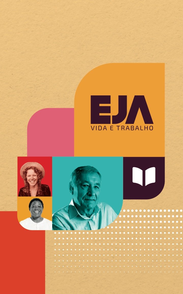 Capa do catálogo EJA · Vida e Trabalho